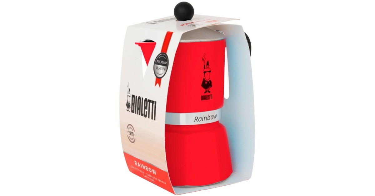 BialettiRainbow espressomachine  (Rood, 1-kops)