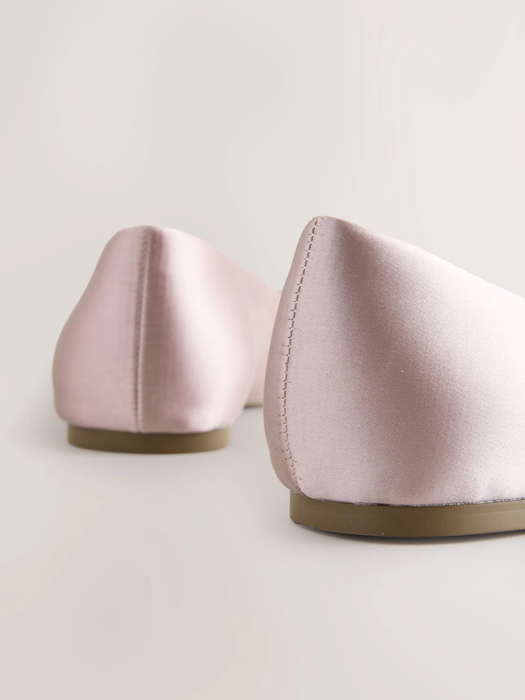Oudroze - Bridesmaid Pearl Effect Bow Detail Ballerinas