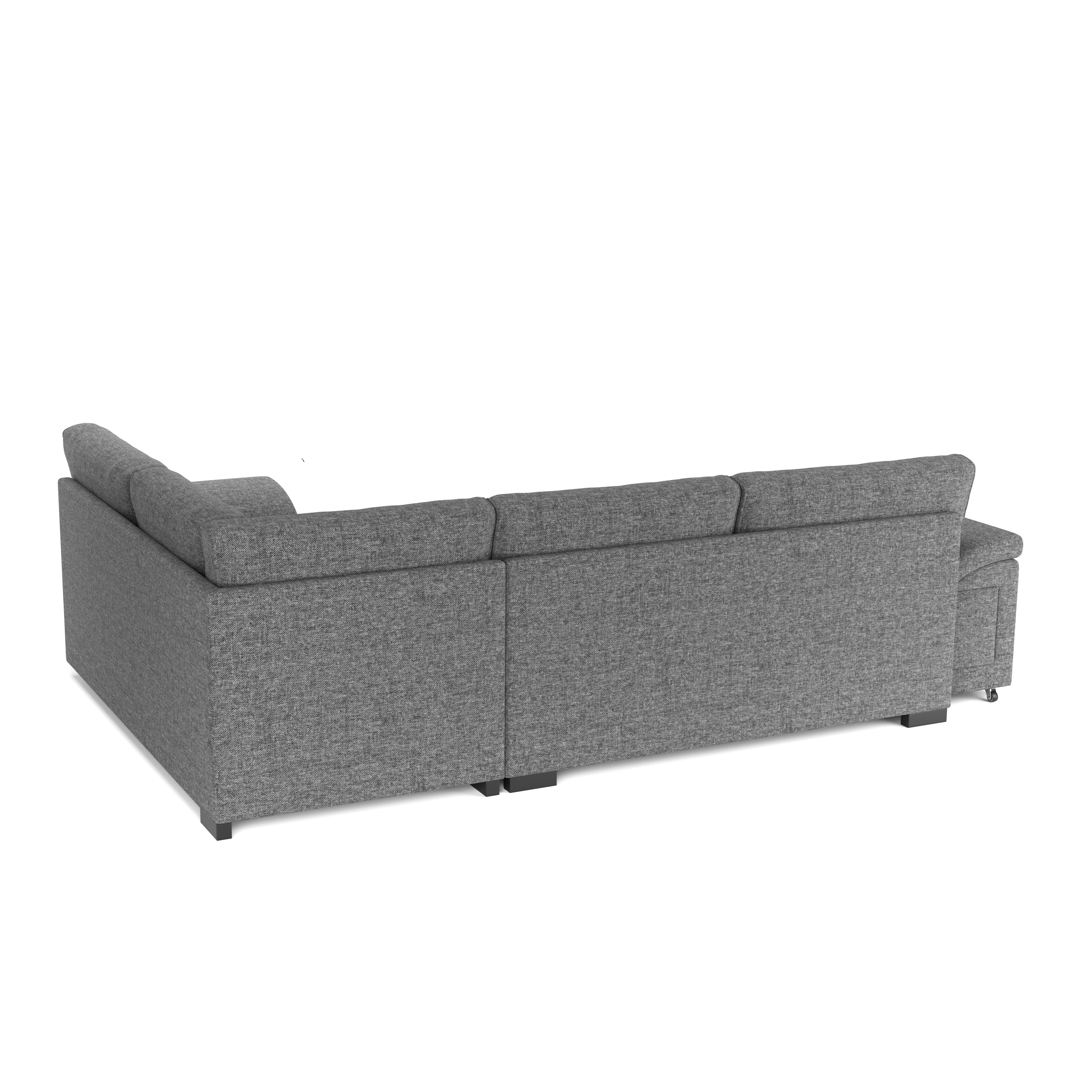 Ecksofa mit Schlaffunktion LYNN rechts anthrazit