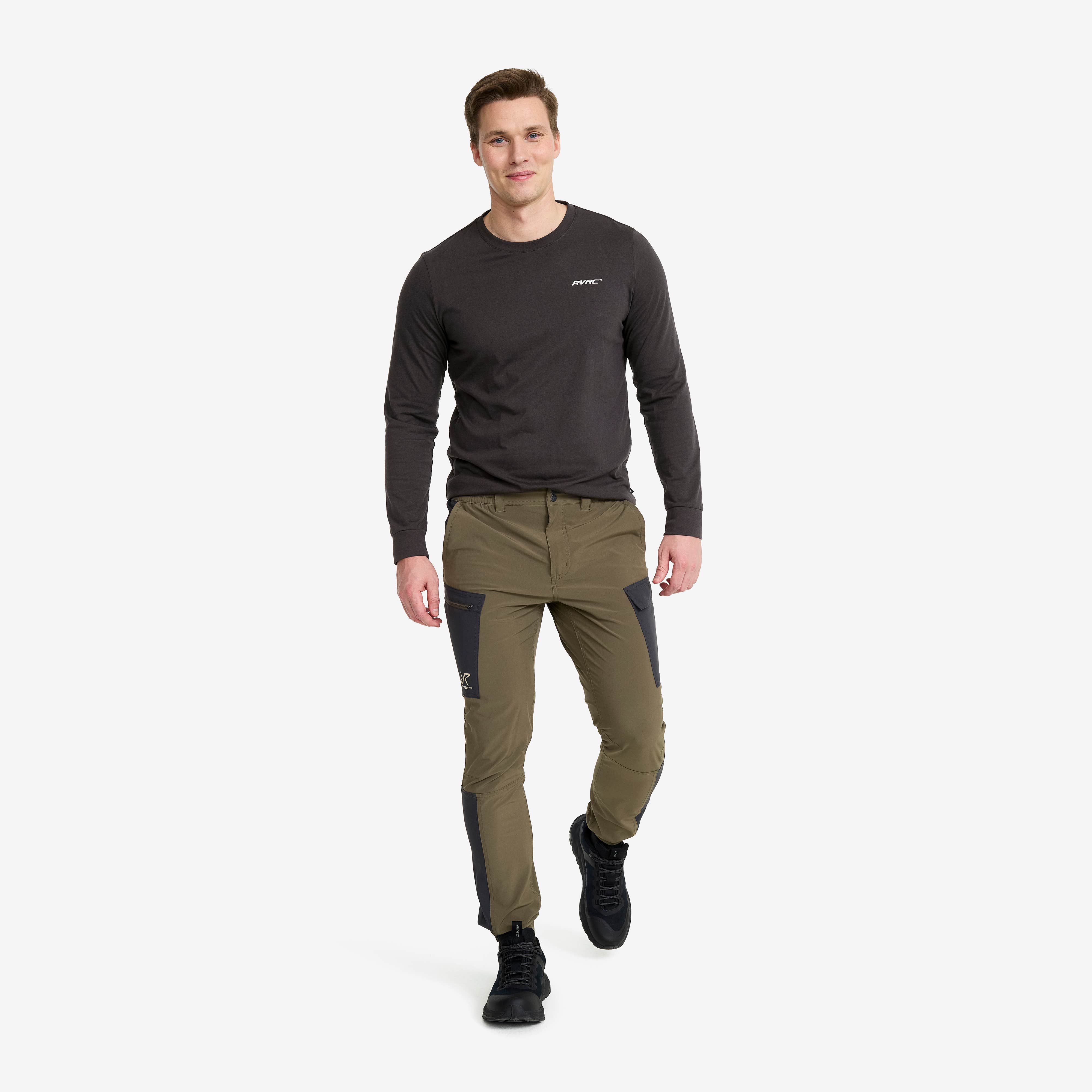 Verge Stretch Cargo Pants Herre Light Moss Gray/Anthracite