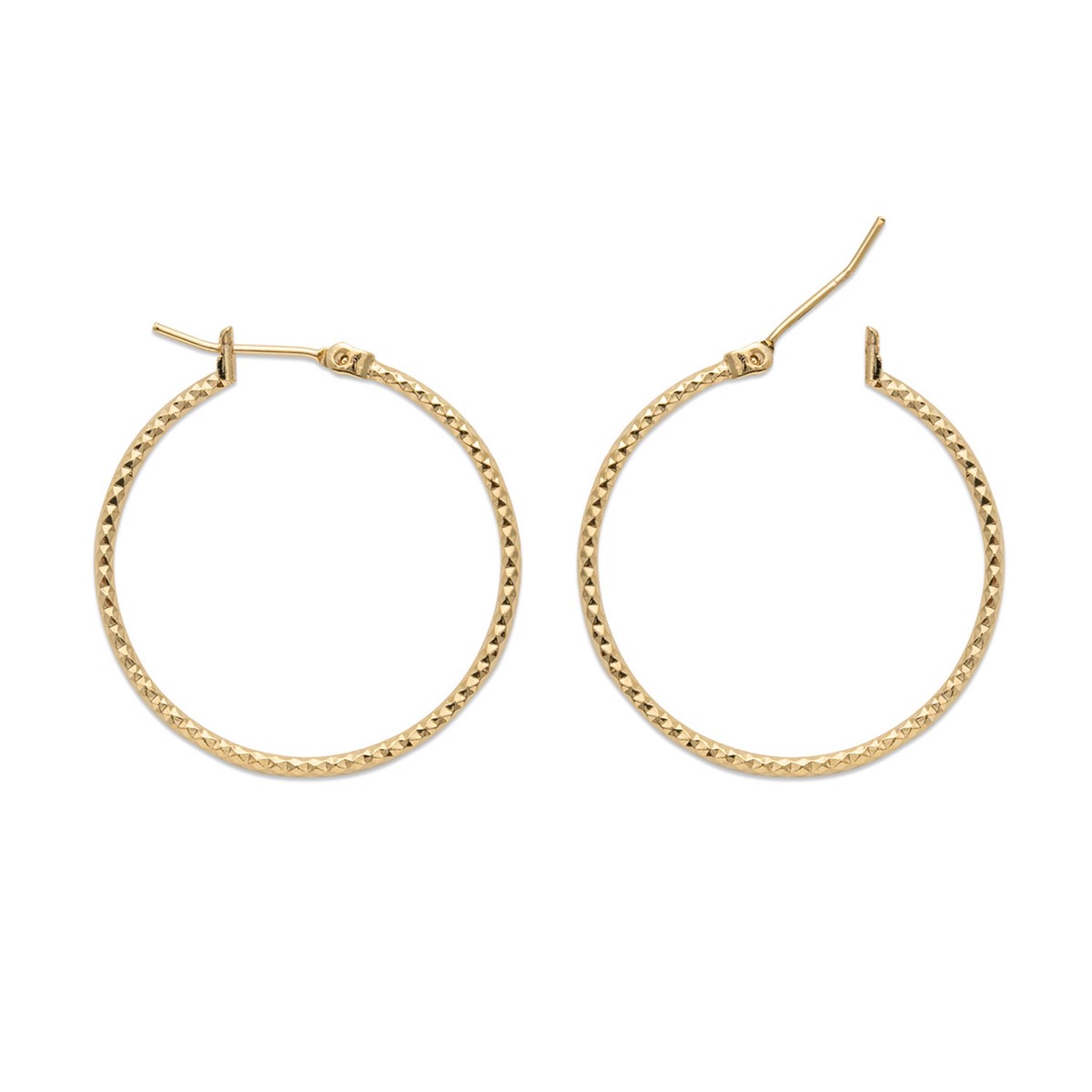 Boucles d'oreilles Créoles Brillaxis ciselées 30 mm