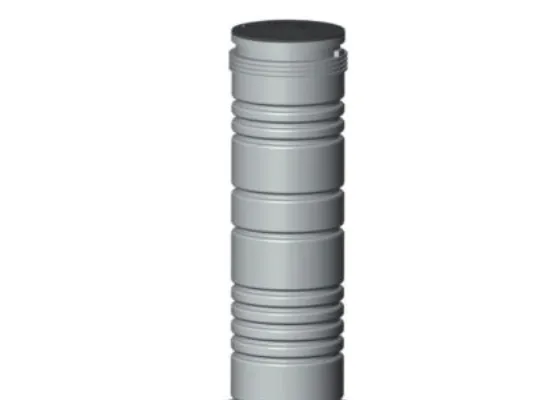 Grundfos Domestic 600 x 2000 x 50 mm PE-pumpebrønd t/sort m/SEG