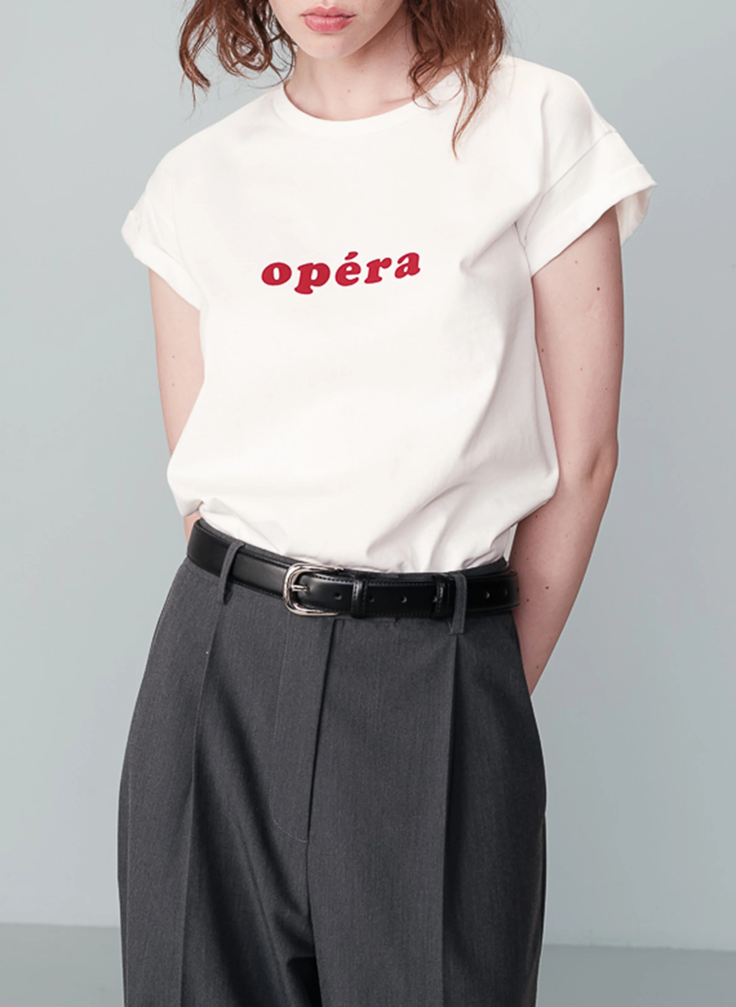 NOODLE - Tee-shirt à message imprimé en coton | Beige