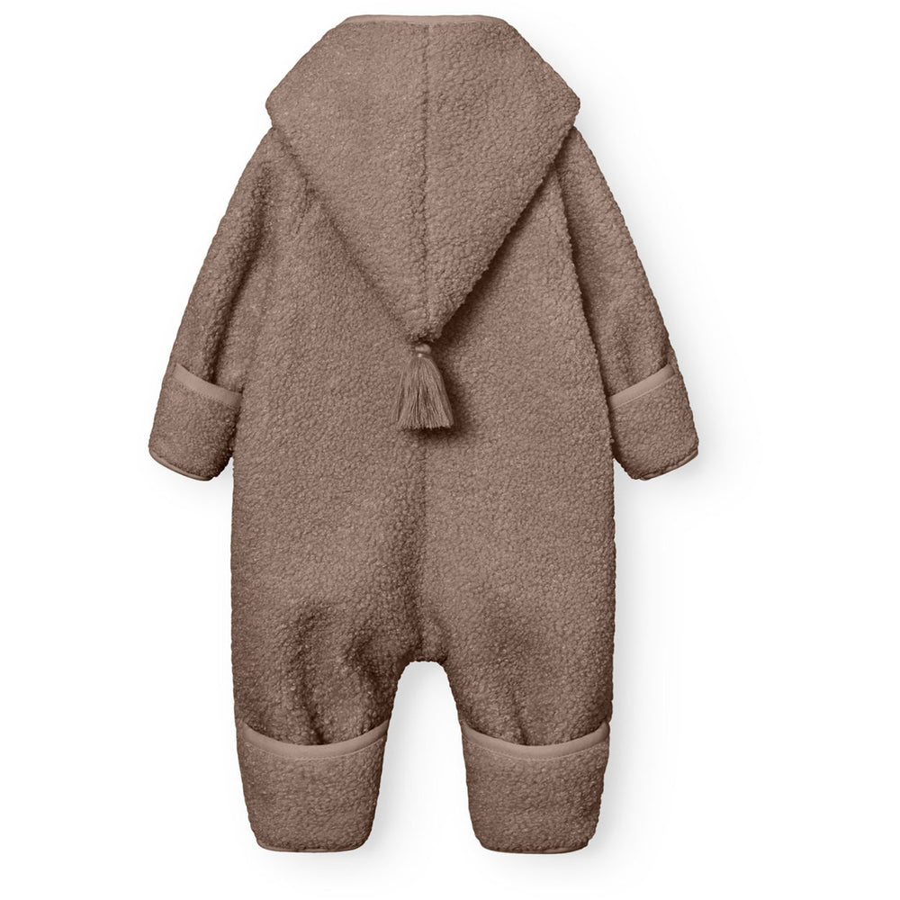 Køb Mini A ture Grey Brown Matadel Teddyfleece Jumpsuit. GRS