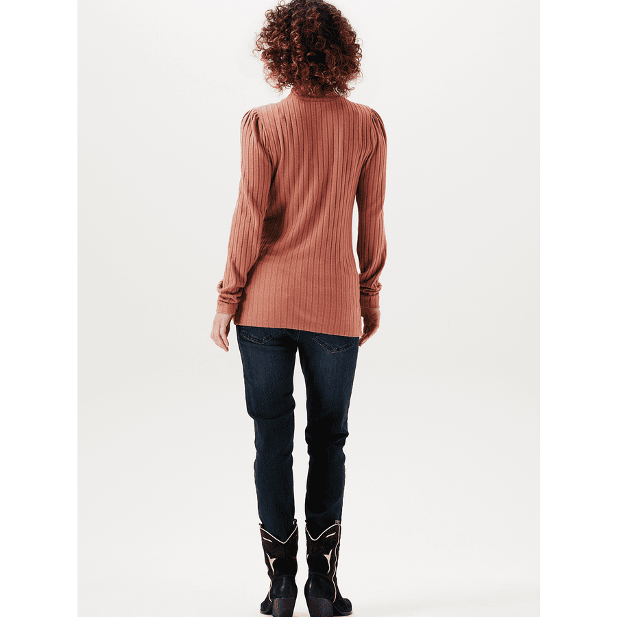 SUPERMOM Langarmshirt Casey Copper Brown