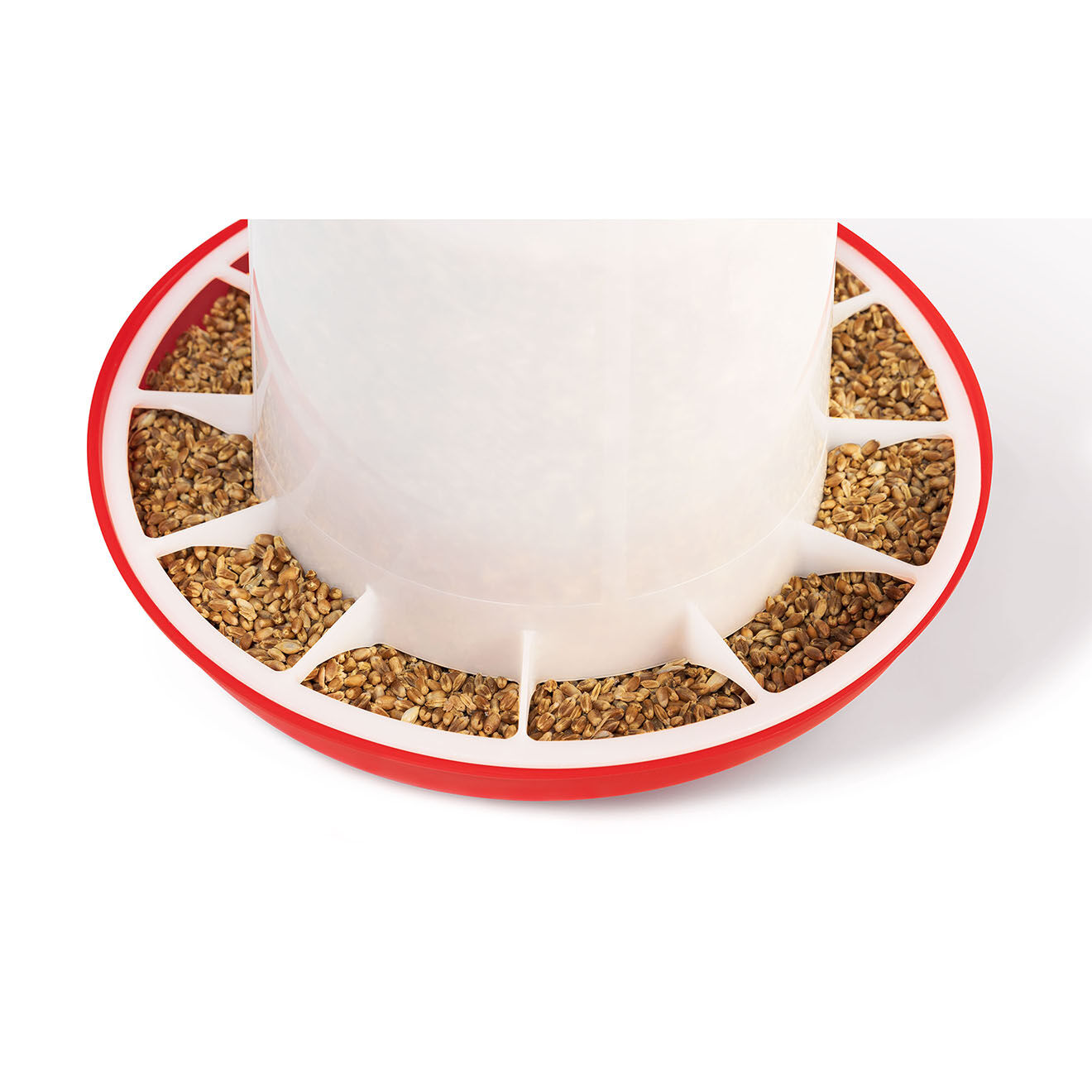 Pratik Garden Abreuvoir + Distributeur Poules - Cl rouge/blanc