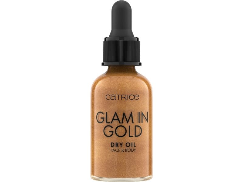 Catrice Finisher Glam In Gold Dry Oil gold Luxuriöses Trockenöl mit einem angenehmen, floralen Duft