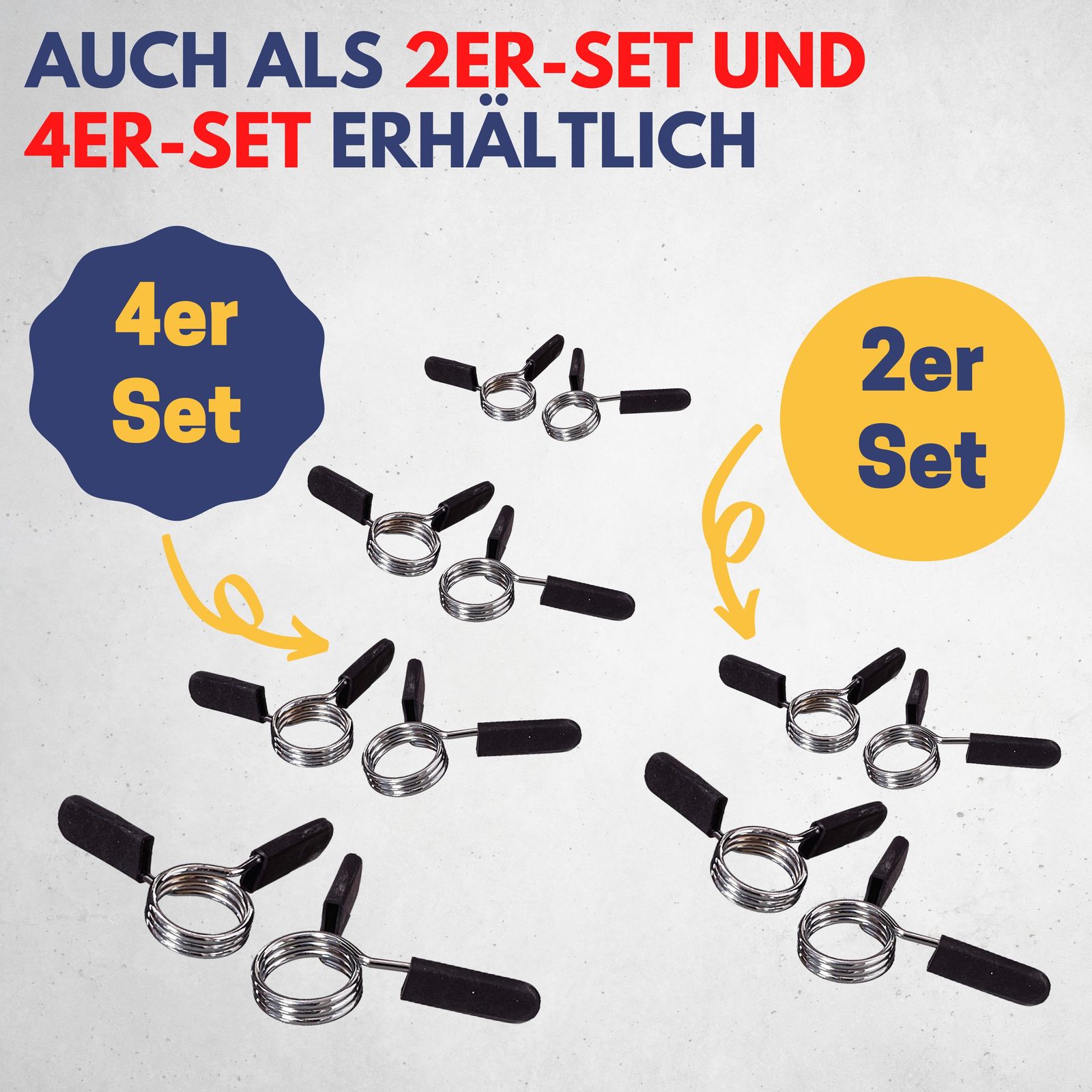 Quick-Stellringe für Hantelscheiben
