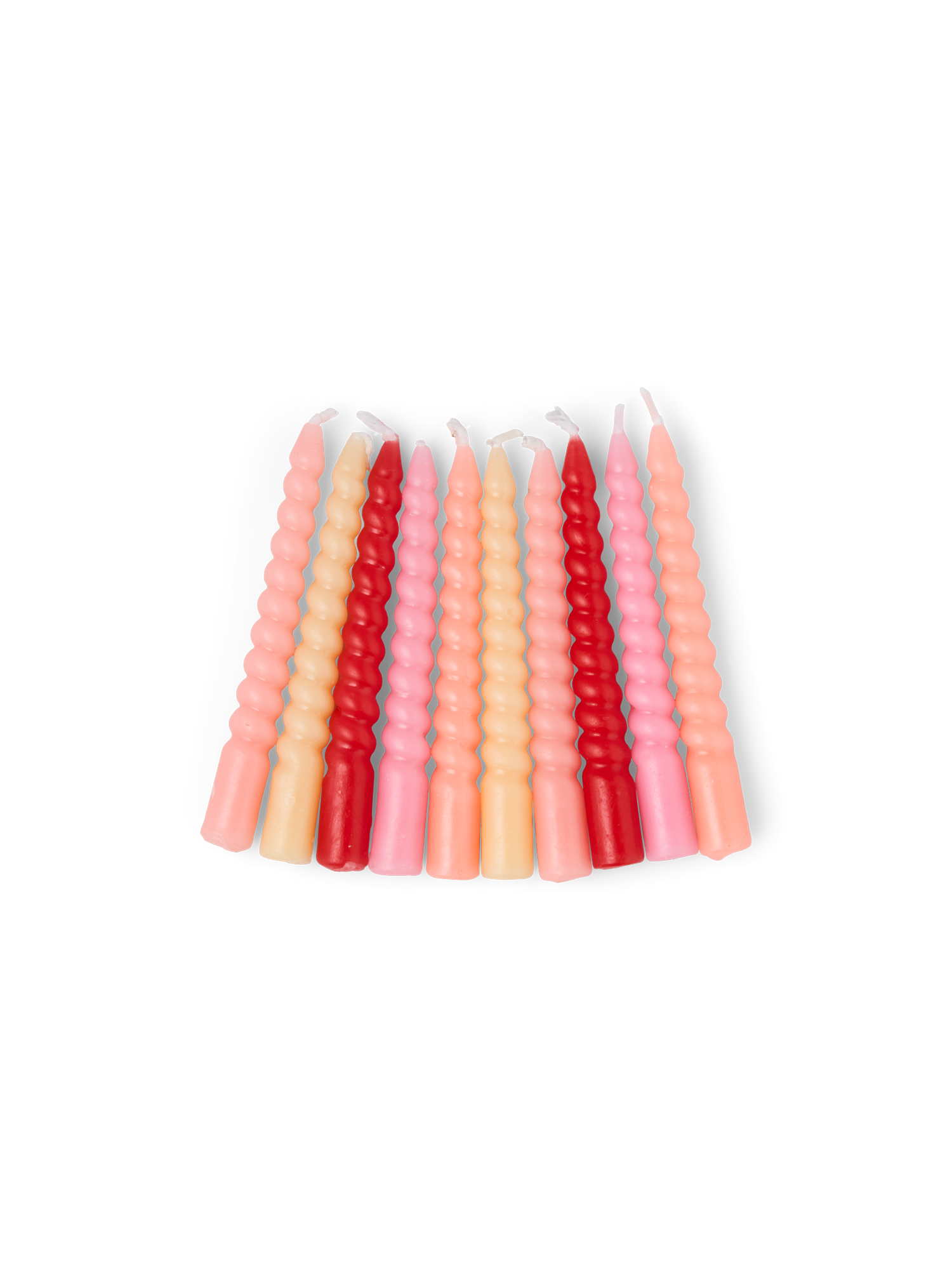 Snoede lys 10 cm | Paraffin/bomuld. Ø1,2 x 10 cm. 10 stk. | Multi