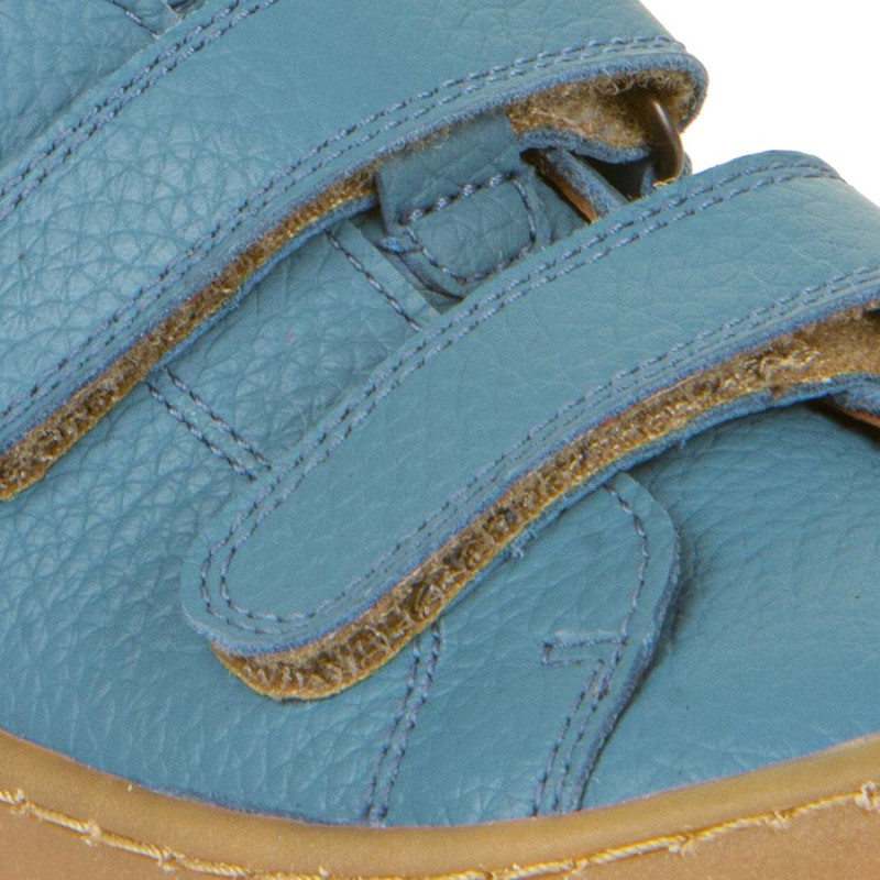 Froddo Froddo Barefoot Cuir Velcros Bleu Jeans