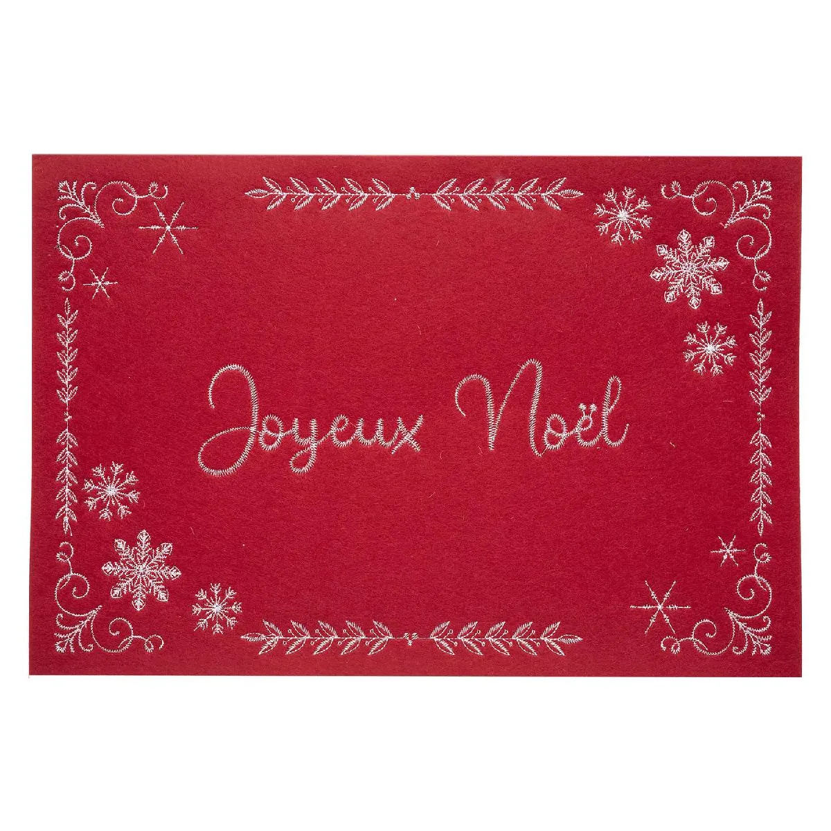 Atmosphera, Createur D'Interieur Atmosphera Set de Table Noël - Rouge