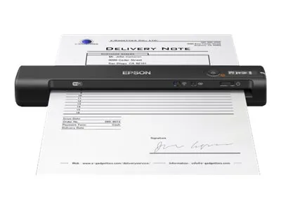 Epson WorkForce ES-60W - Scanner med papirfødning - Contact Image Sensor (CIS) - A4 - 600 dpi x 600 dpi - op til 300 scanninger pr. dag - USB 2.0, Wi-Fi(n)