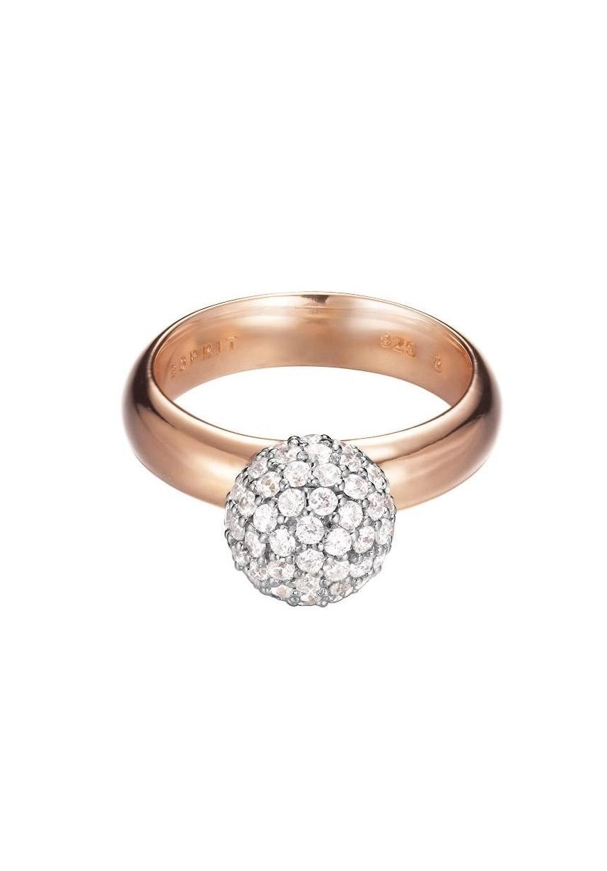 Esprit Glam Sphere Rose Damenring ESRG92309B170