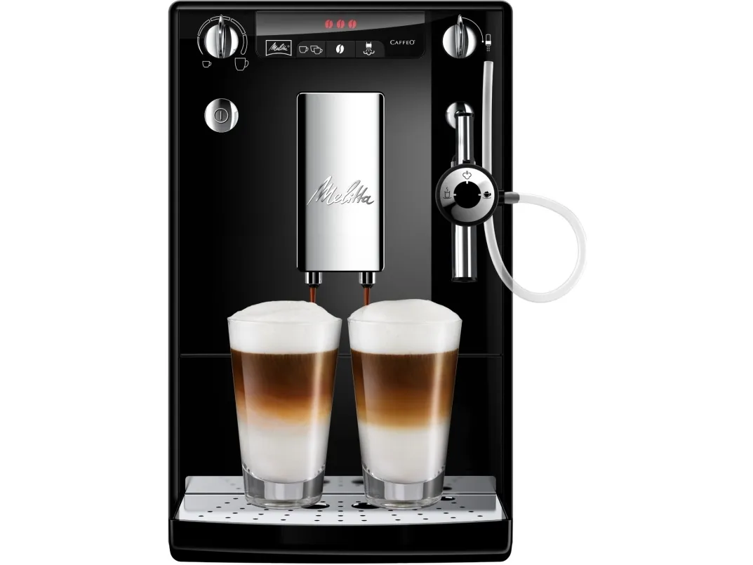 Melitta E957-101, Espressomaskine, 1,2 L, Kaffebønner, Indbygget kværn, Sort