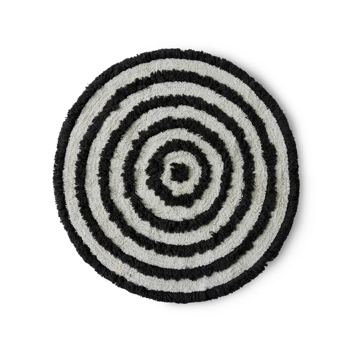 HKliving - runde Badezimmermatte, Ø 120 cm, monochrome