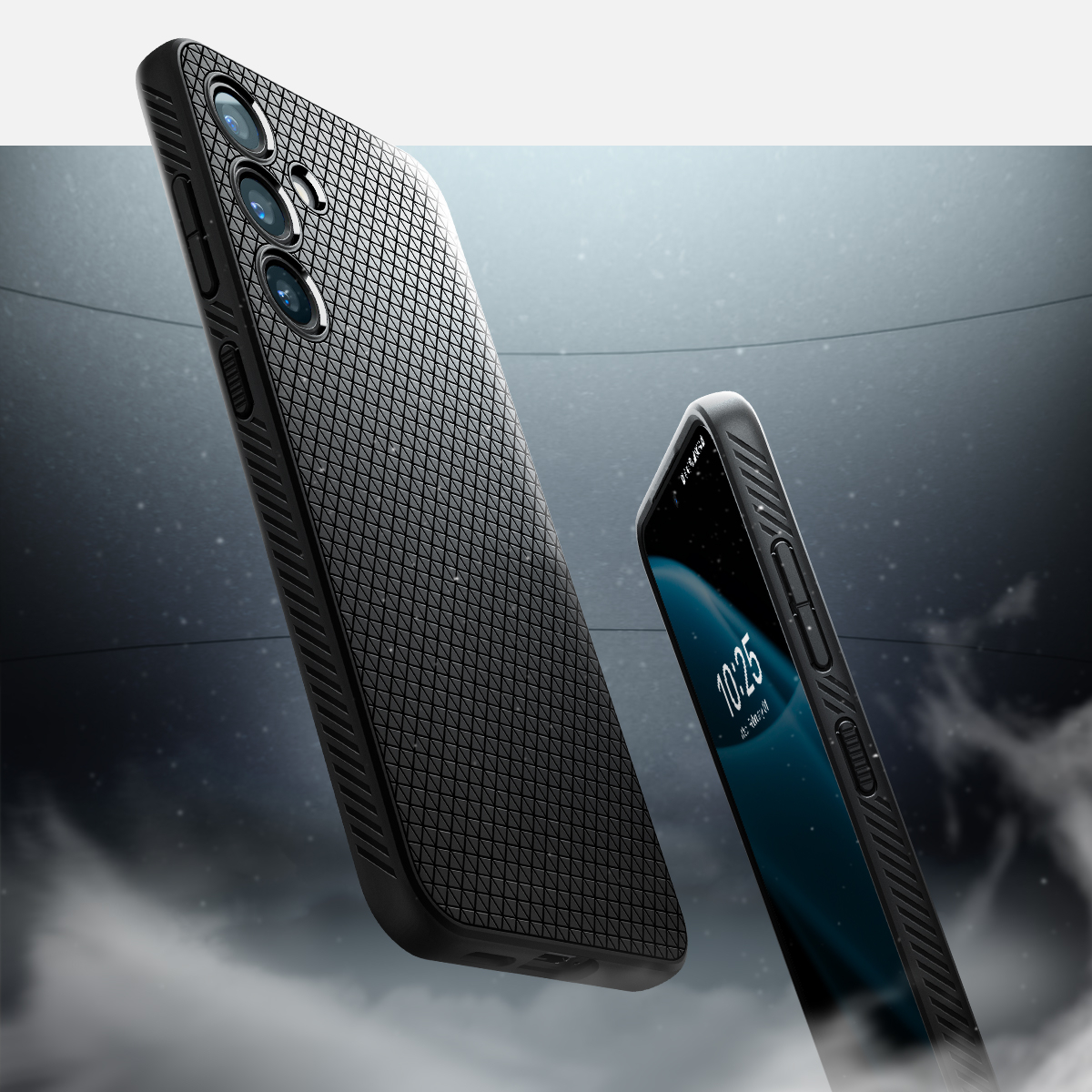 Samsung Galaxy S24 Liquid Air Case Gummi Hülle (ACS07347) - Schwarz (Matt)