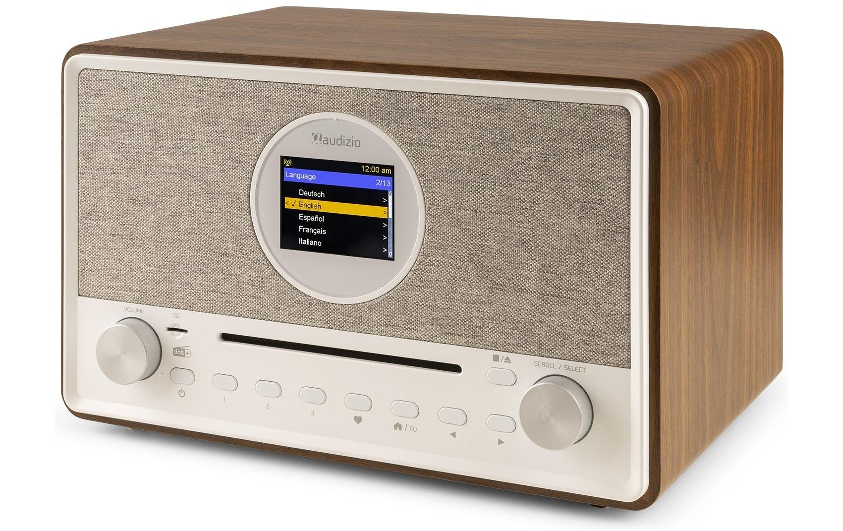 Internet Radio Lucca Braun/Weiss<br>Internetradio mit DAB+, FM und CD-Player