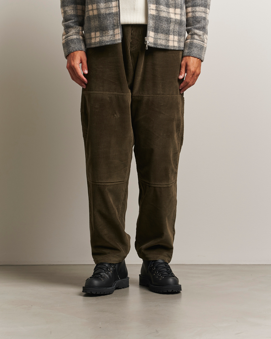 Moncler Corduroy Drawstring Trousers Military