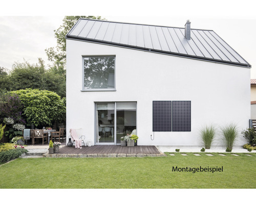 Balkoncentrale – Fotovoltaïsche module mono zwart 300W inclusief omvormer