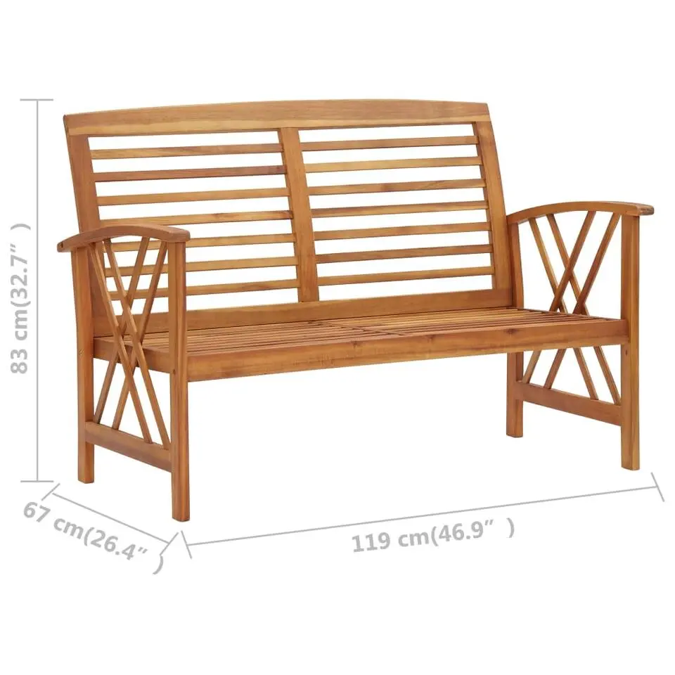 vidaXL - Tuinset - Bruin - Hout