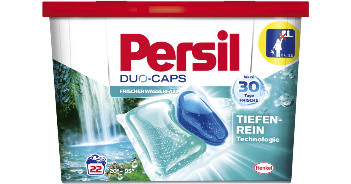 Persil Duo Caps Frischer Wasserfall 22 Waschgänge