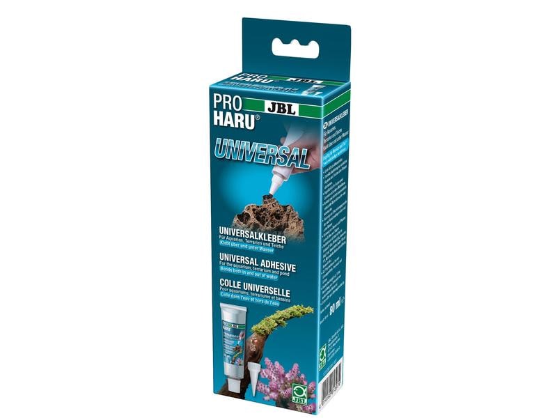 JBL Klebstoff ProHaru Schwarz, 80 ml Schwarzer Universalkleber für Aquarien, Terrarien & Teiche