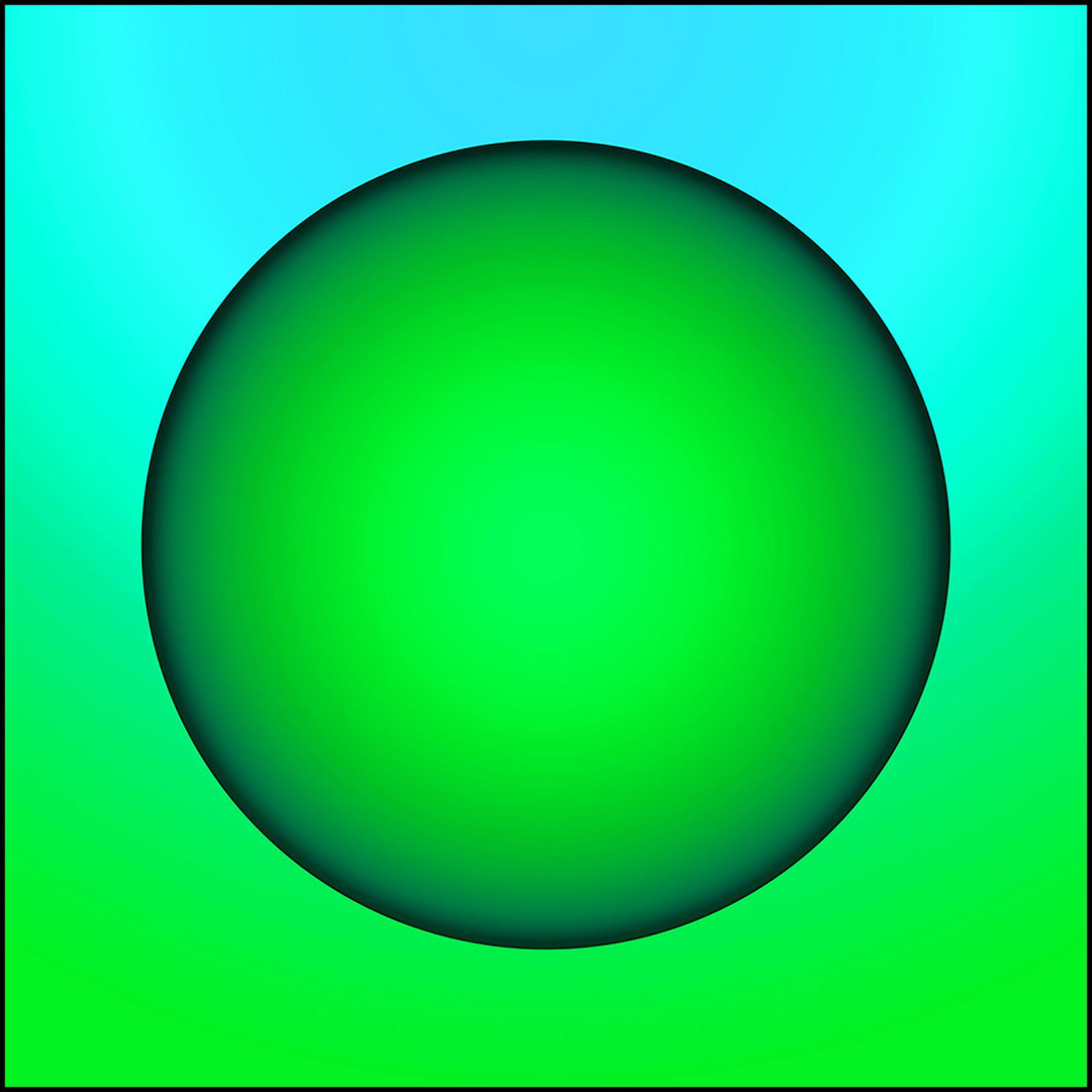 Green Sphaera by Beatrice Hug - Limited Edition. Edition of: 100. Signed.