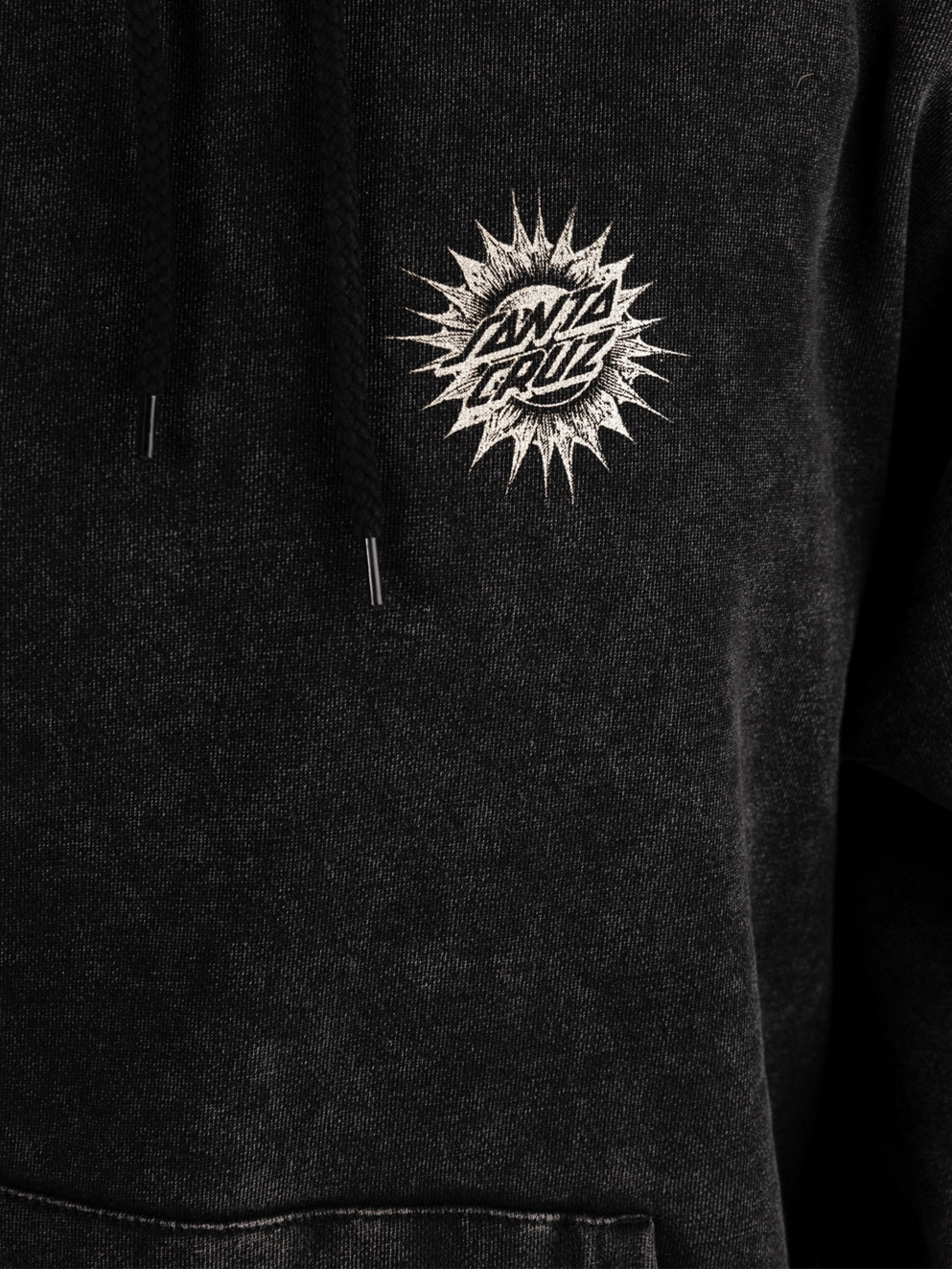 Santa Cruz Ornate Dot Hoodie black acid wash