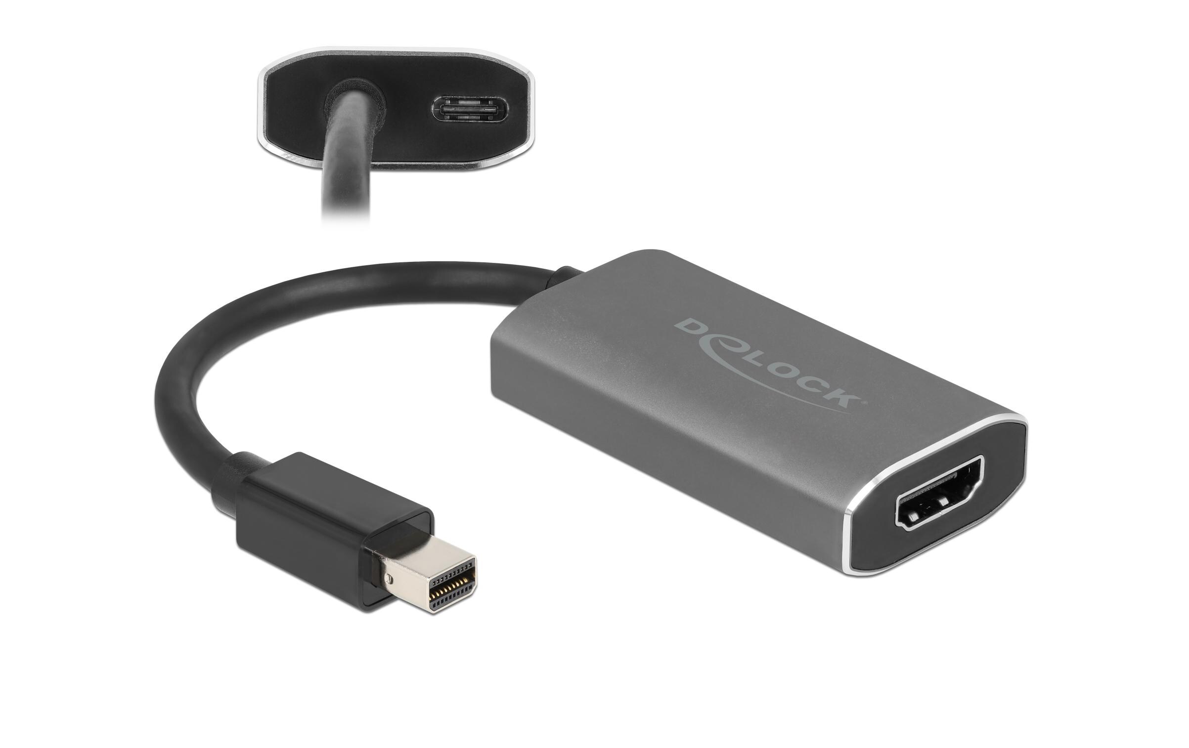 Adapter 8K 60Hz Mini-DisplayPort - HDMIAktiver mini DisplayPort 1.4 zu HDMI Adapter 8K mit HDR Funktion