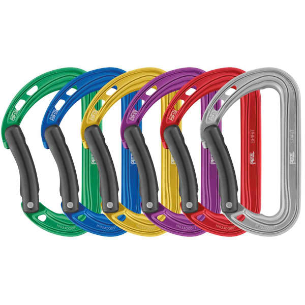 Mousqueton escalade PETZL SPIRIT BENT GATE 6 PACK