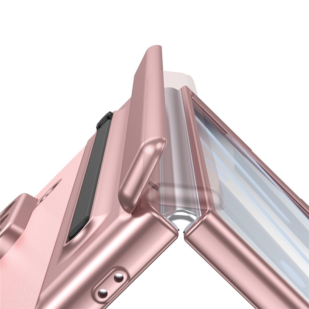 Samsung Galaxy Z Fold7 Hardcase Schutzhülle mit Touch Pen   Display Schutzglas - Rosa