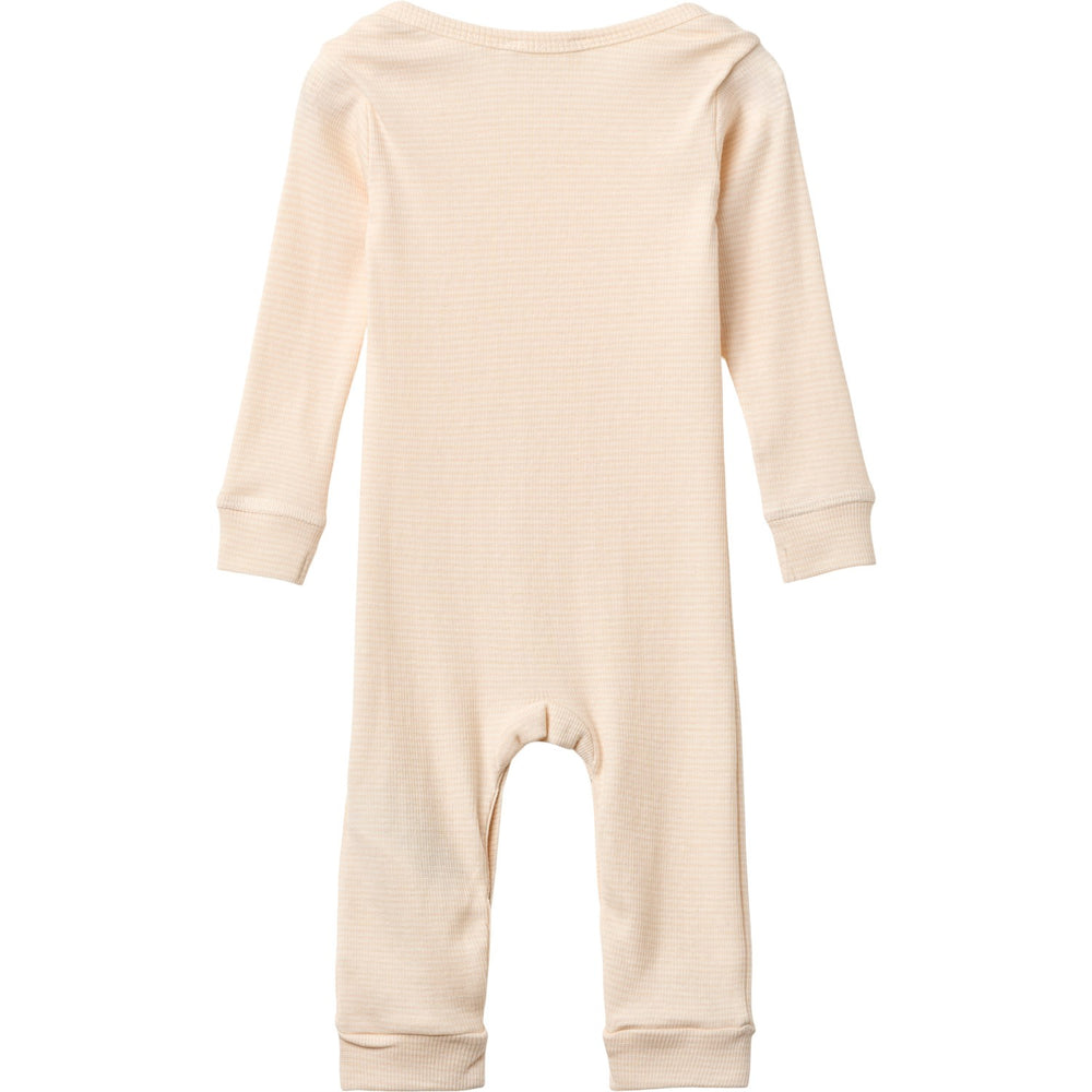 Køb COPENHAGEN COLORS Dusty Rose/Cream Stripe Modal Full Body Romper