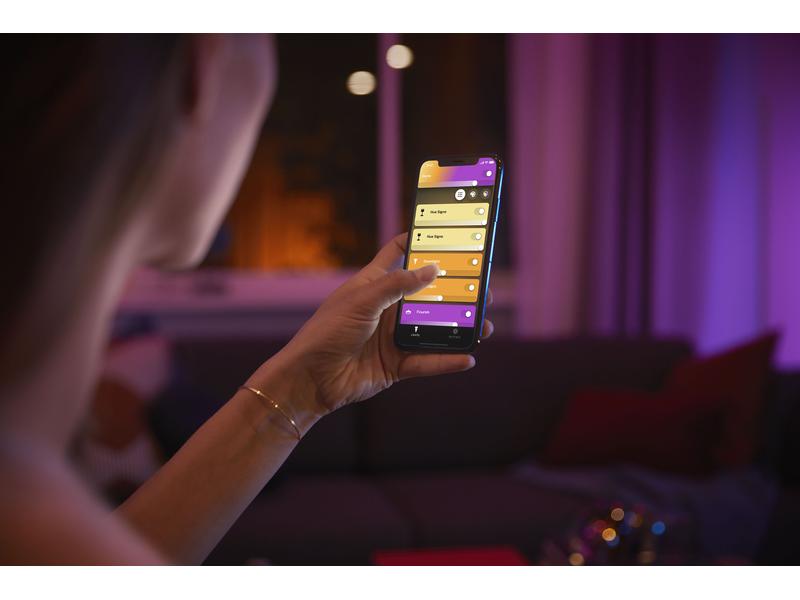 Philips Hue Leuchtmittel White & Col. Amb. E27 Einzelpack 1 Per Bluetooth steuerbares Hue E27-Leuchtmittel