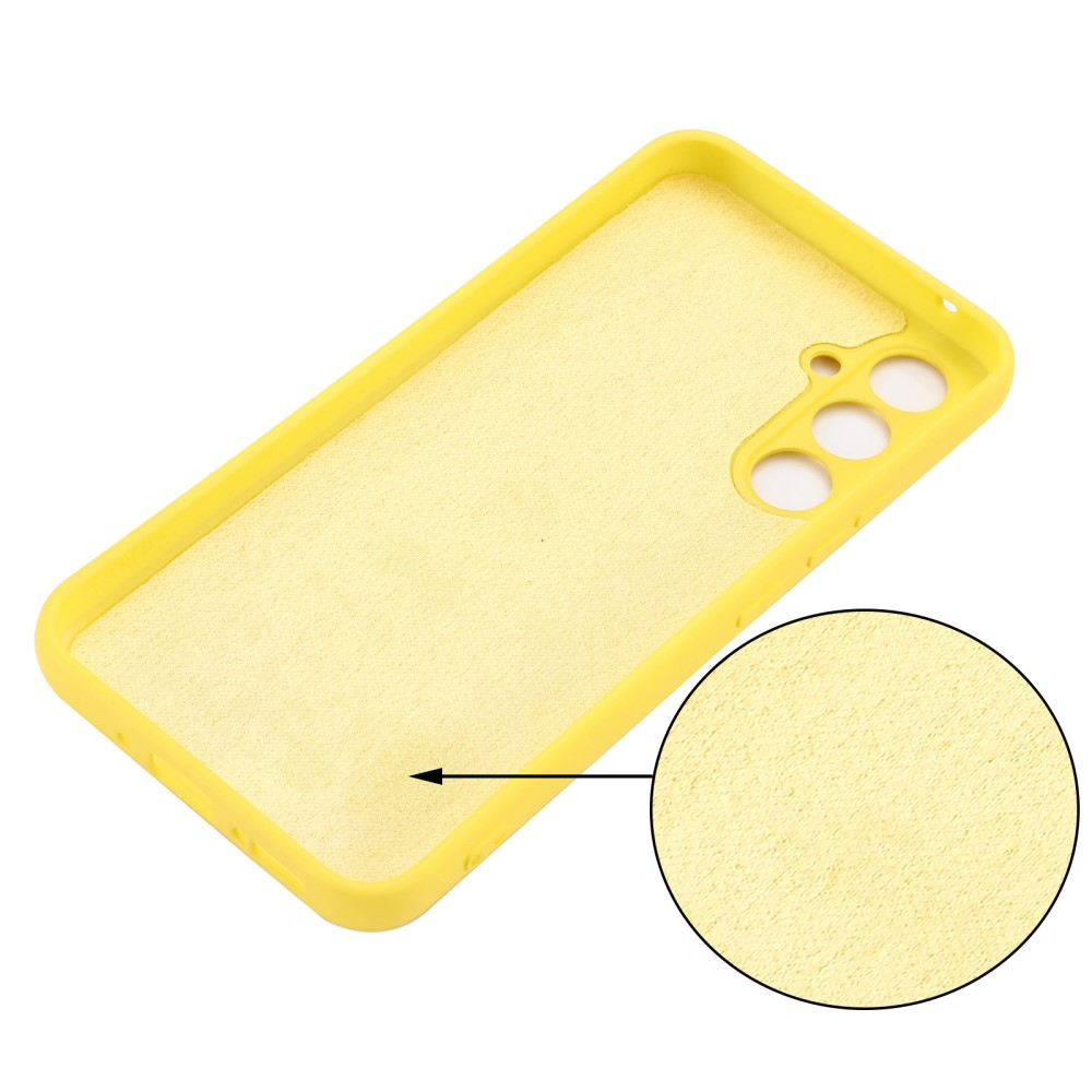 Samsung Galaxy A54 5G Silikon Case Hülle mit Kameraschutz - Gelb