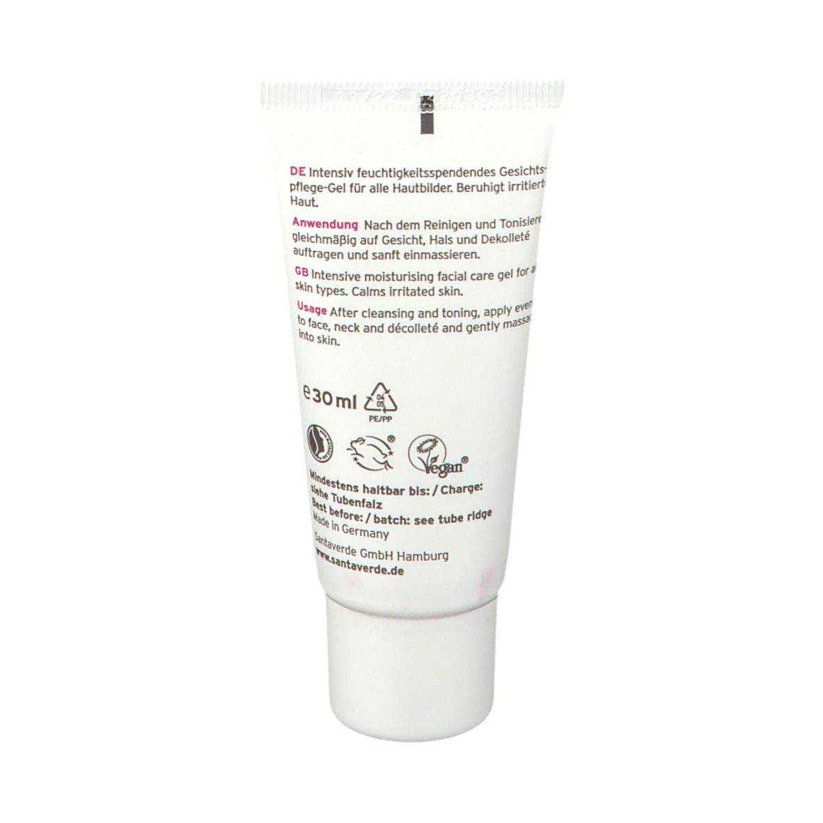 SANTAVERDE hydro repair gel ohne Duft