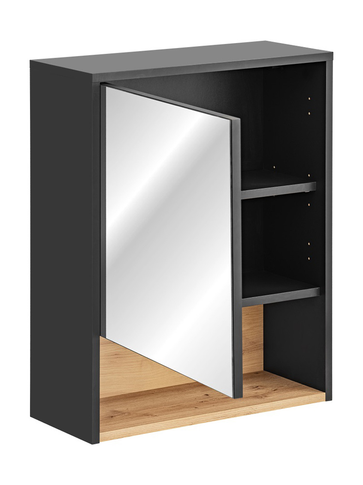 Comad Borneo Cosmos 840 FSC spiegelkast 60cm eiken/grijs