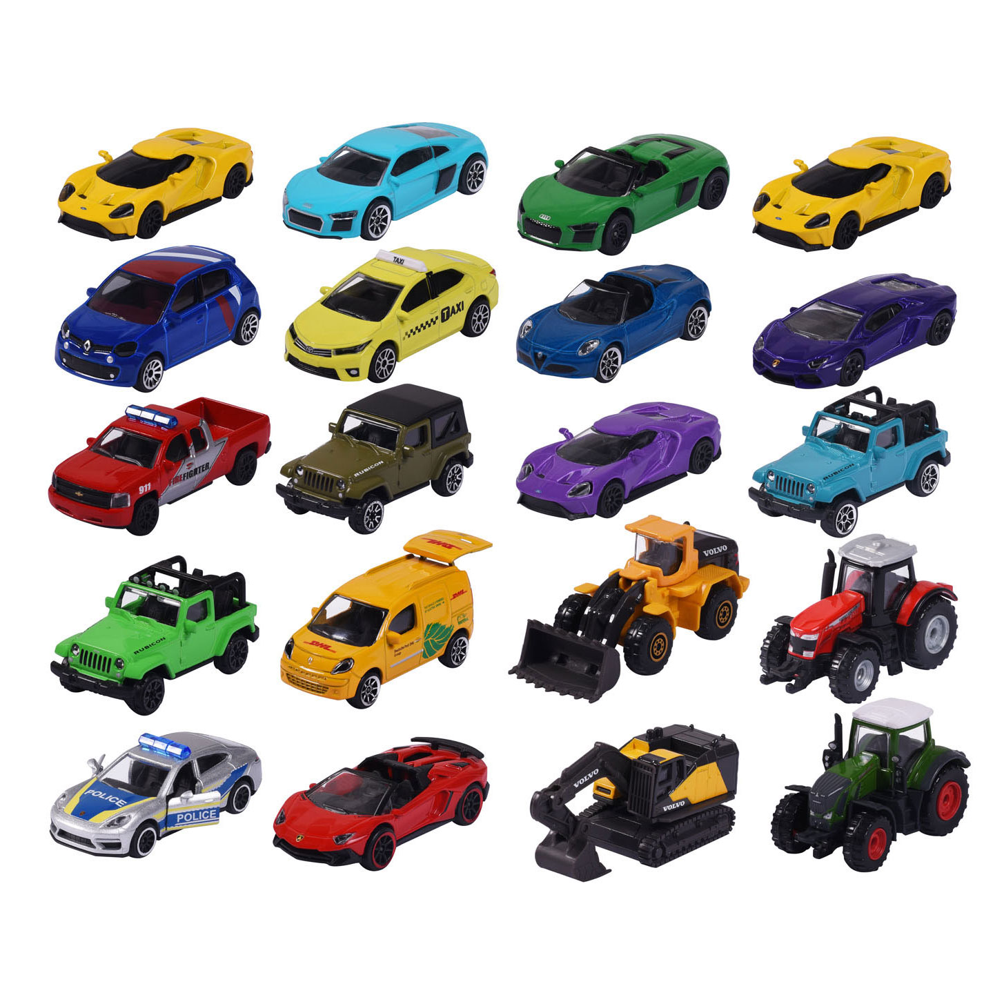 Majorette Street Cars Auto's, 5st.