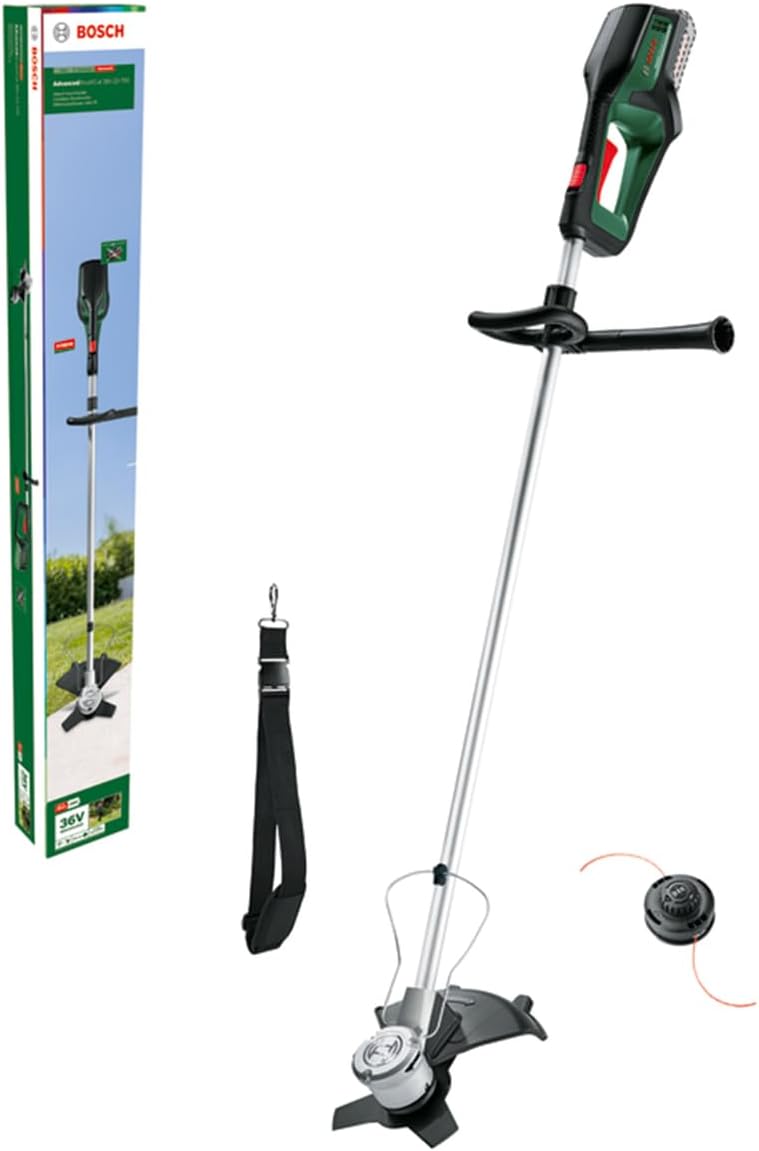 Bosch Akku-Freischneider AdvancedBrushCut 36V-23-750 (für anspruchsvolleres Freischneiden, 36-Volt-System, Schnittkreisdurchmesser: 33 cm (Faden), 23 cm (Messer), (ohne Akku)