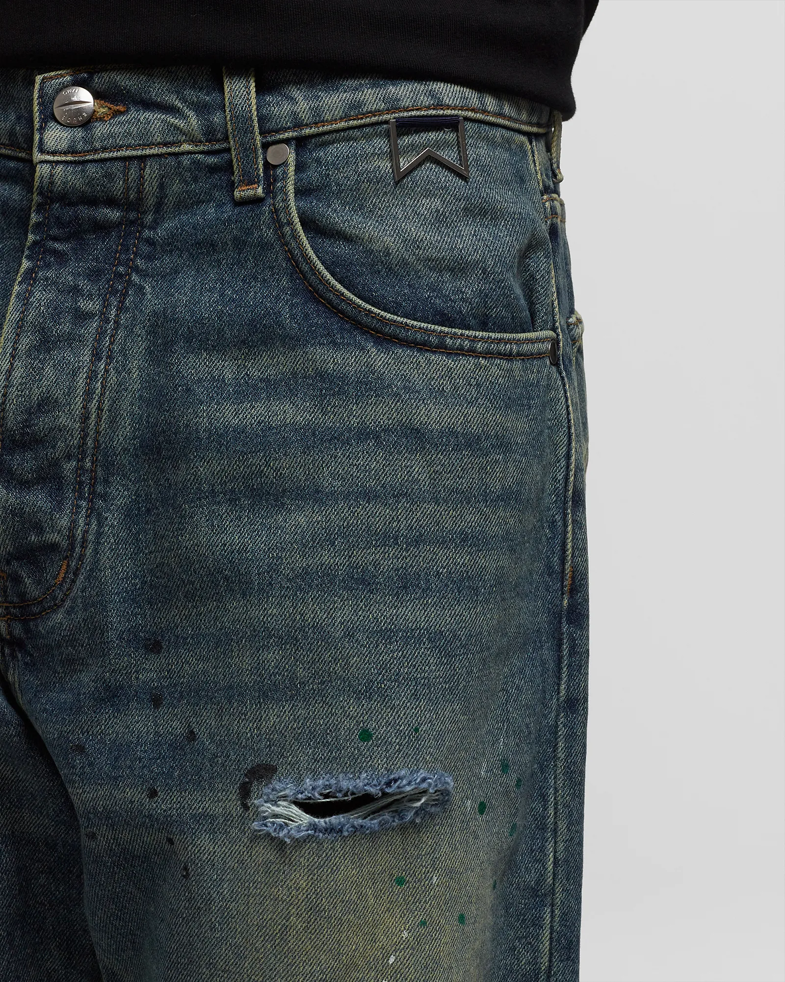 Rhude RHUDE WIDE LEG DENIM