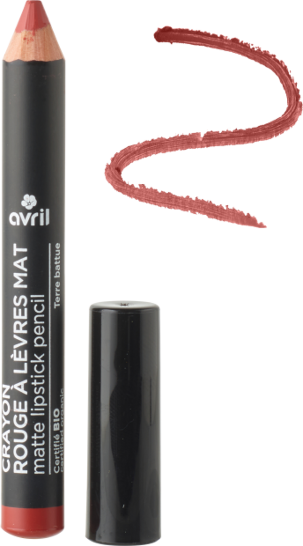 Avril  Matte Lipstick Pencil Jumbo, Terre Battue (2 g)