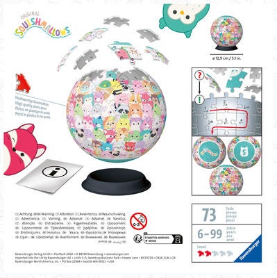 Ravensburger Squishmallows 3D-puslespill 72 Brikker