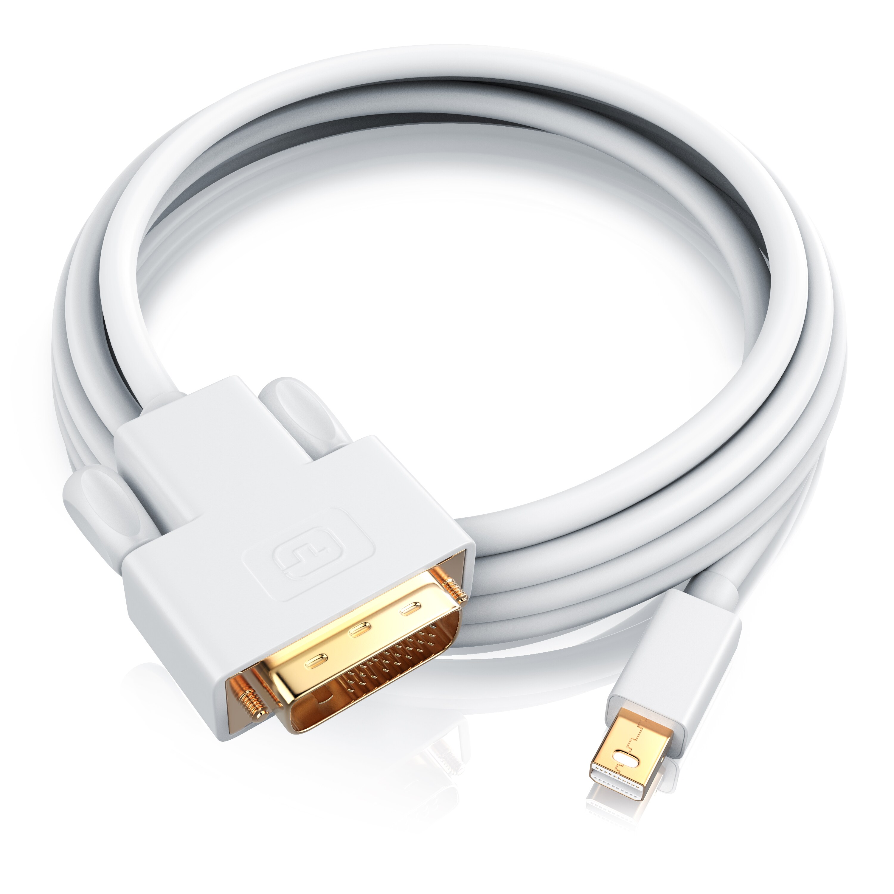 CSL Mini DisplayPort zu DVI Video-Kabel, miniDP Monitor Adapter Kabel, für Apple, PC's & Notebooks - 5m