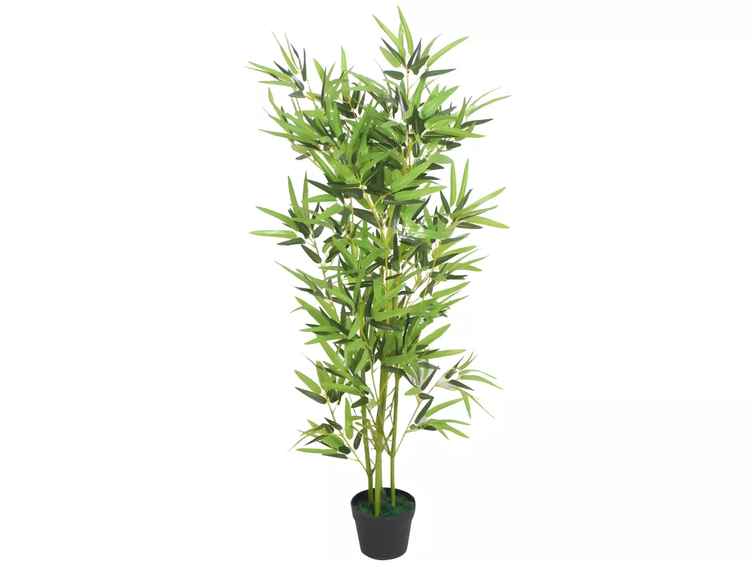 Plante artificielle avec pot bambou marron 11.5 x 16 x 120 cm DEC021937