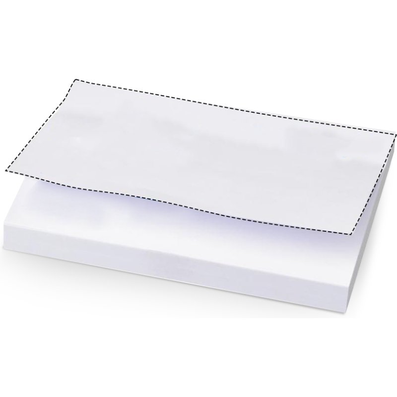 Notes repositionnables publicitaires 100 x 75 mm – Bloc de 100 feuilles - marquage multicolore