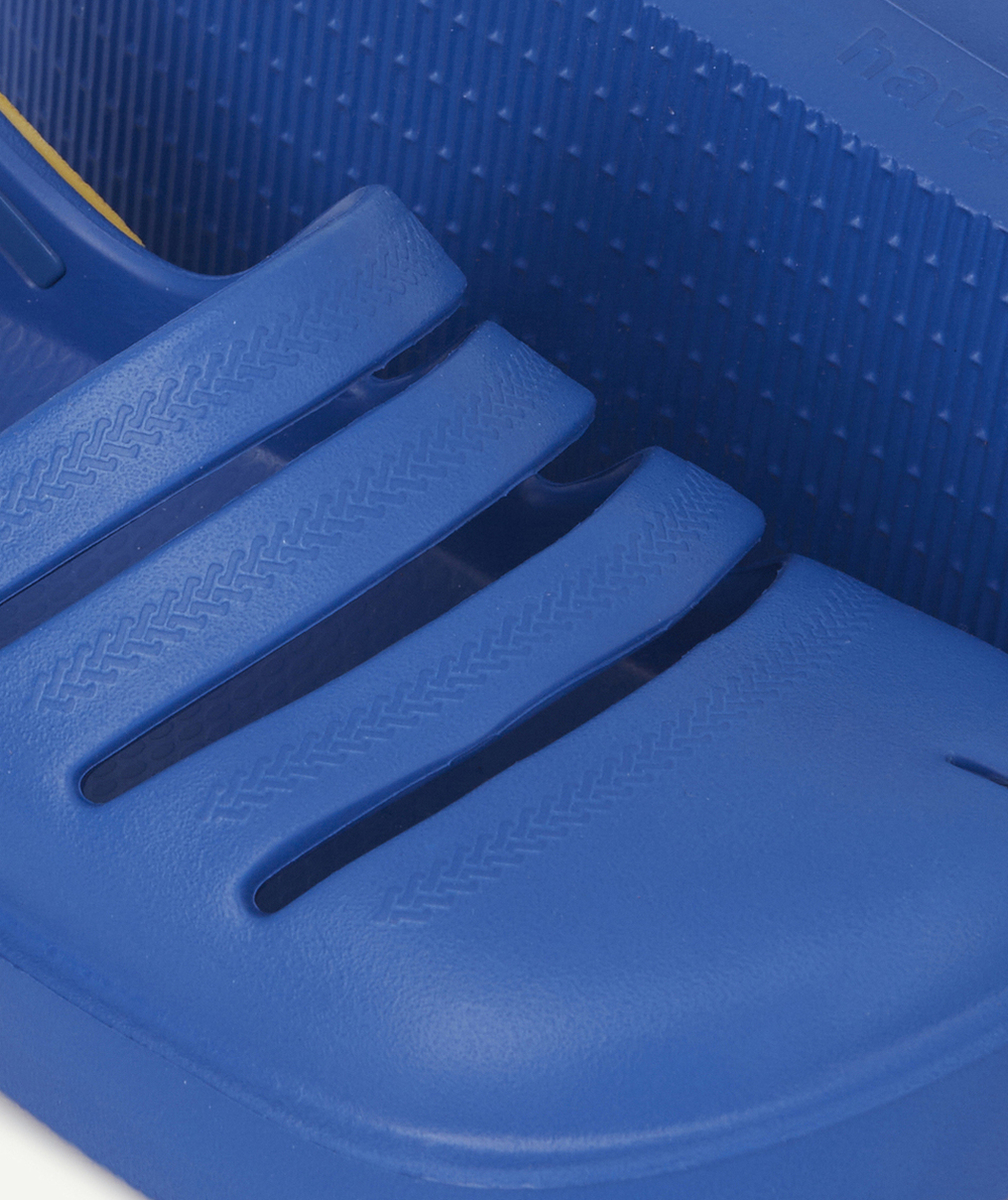 HAVAIANASSABOTS CLOGS ENFANT BLEU ET JAUNE