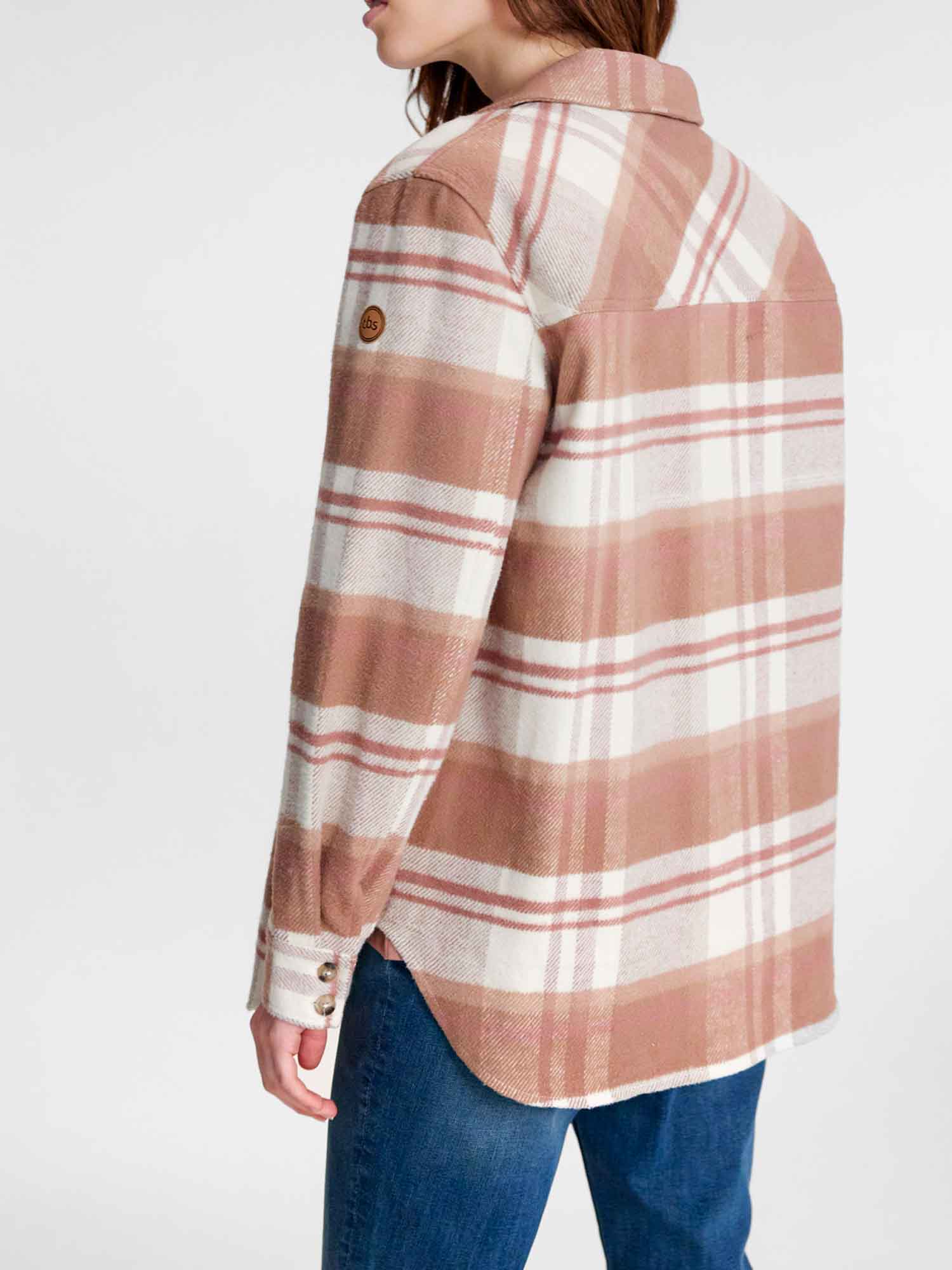 Sur-Chemise Femme A Carreaux Marron