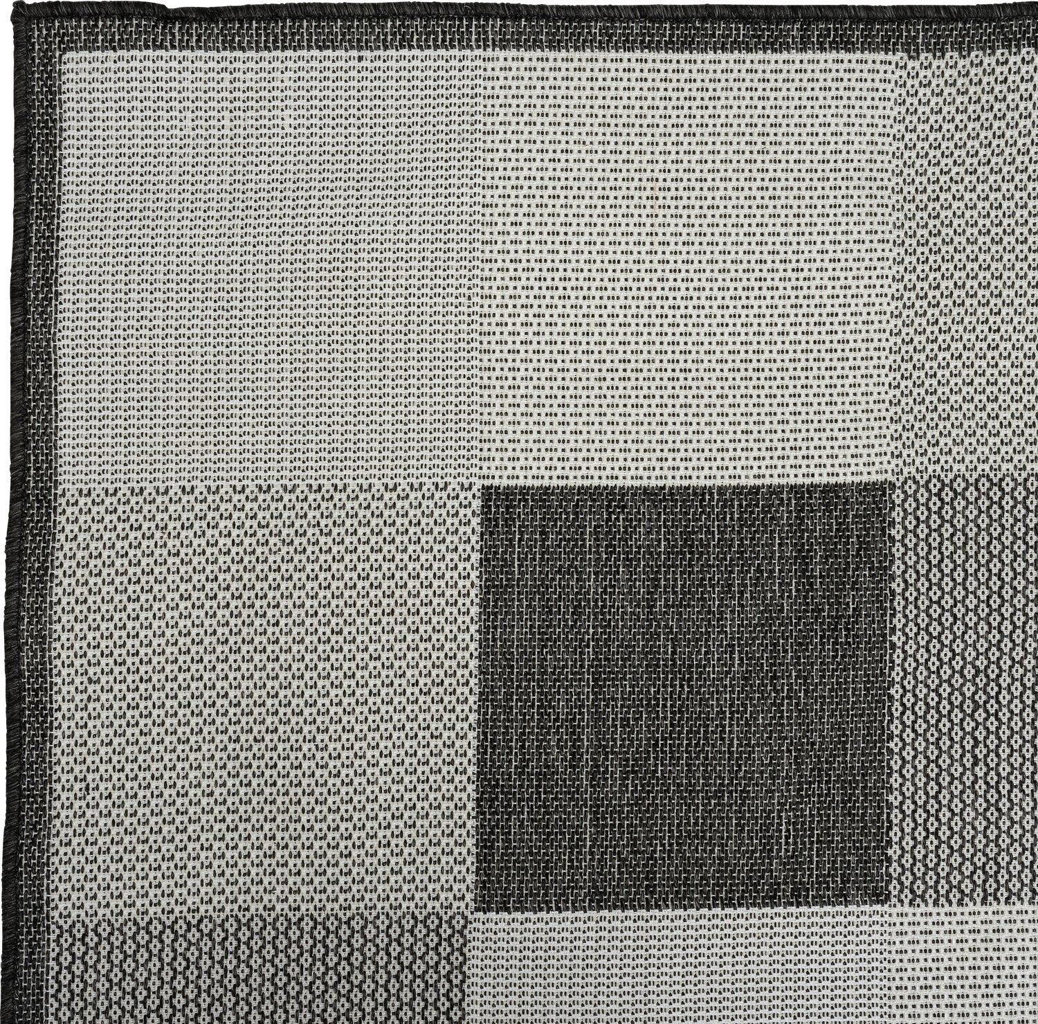 Intratuin buitenkleed geblokt grijs 160 x 230 cm