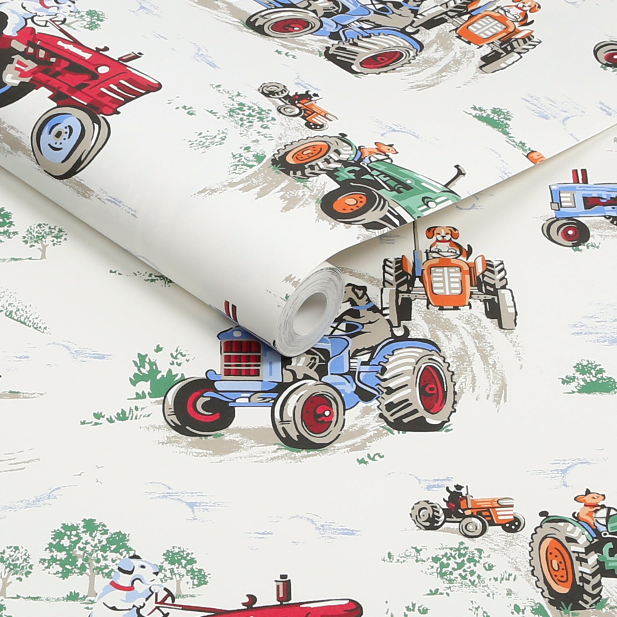 Cath Kidston Vliesbehang Tractor Multi