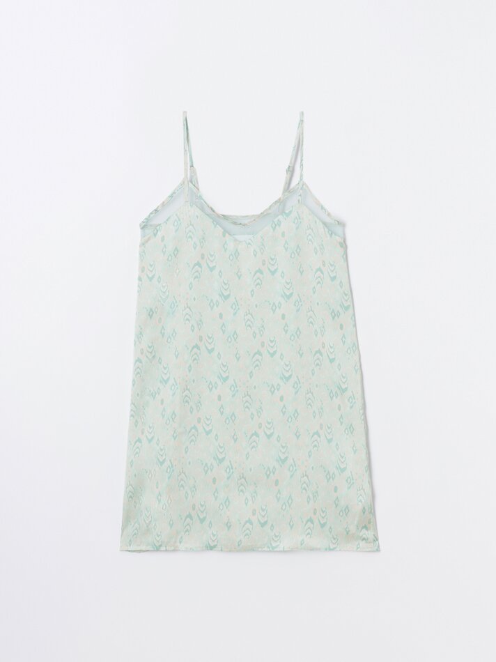 Camisola de cetim - Verde