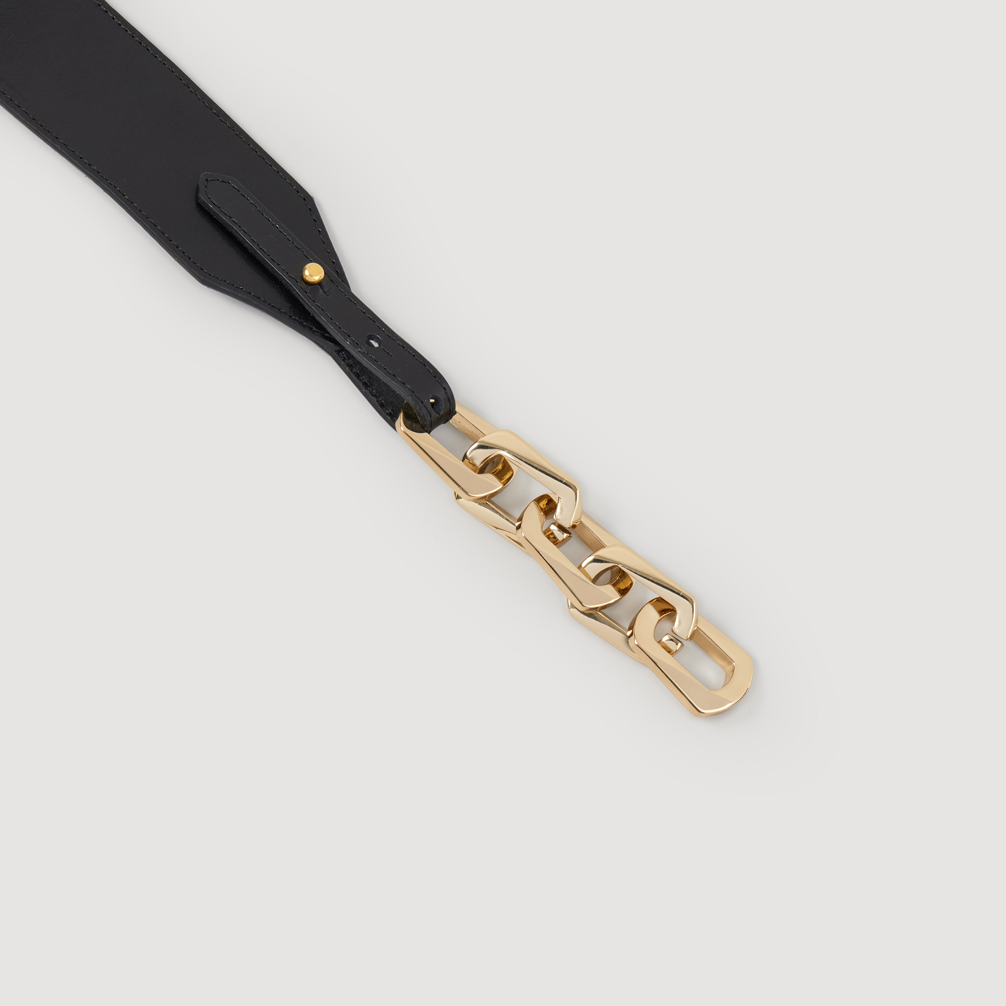 Ceinture en cuir avec chaœne